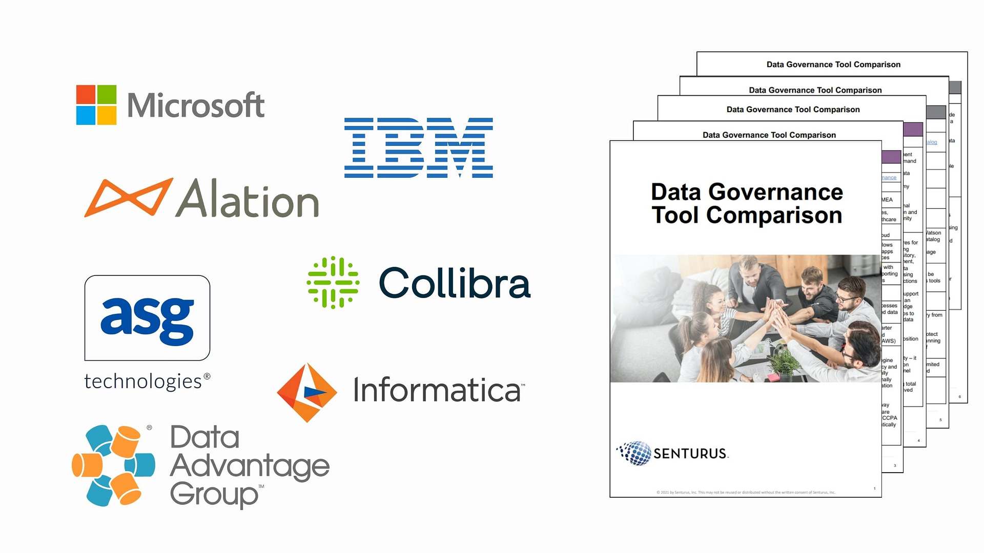 Data Governance Tools Comparison Chart Of Tools Senturus