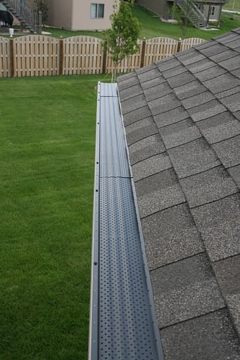Gutter guard installed AGR roofing and construction