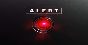 The word Alert above a red button