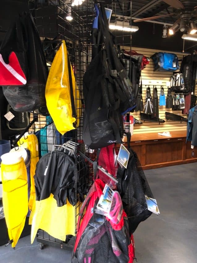 scuba diving and spearfishing bags