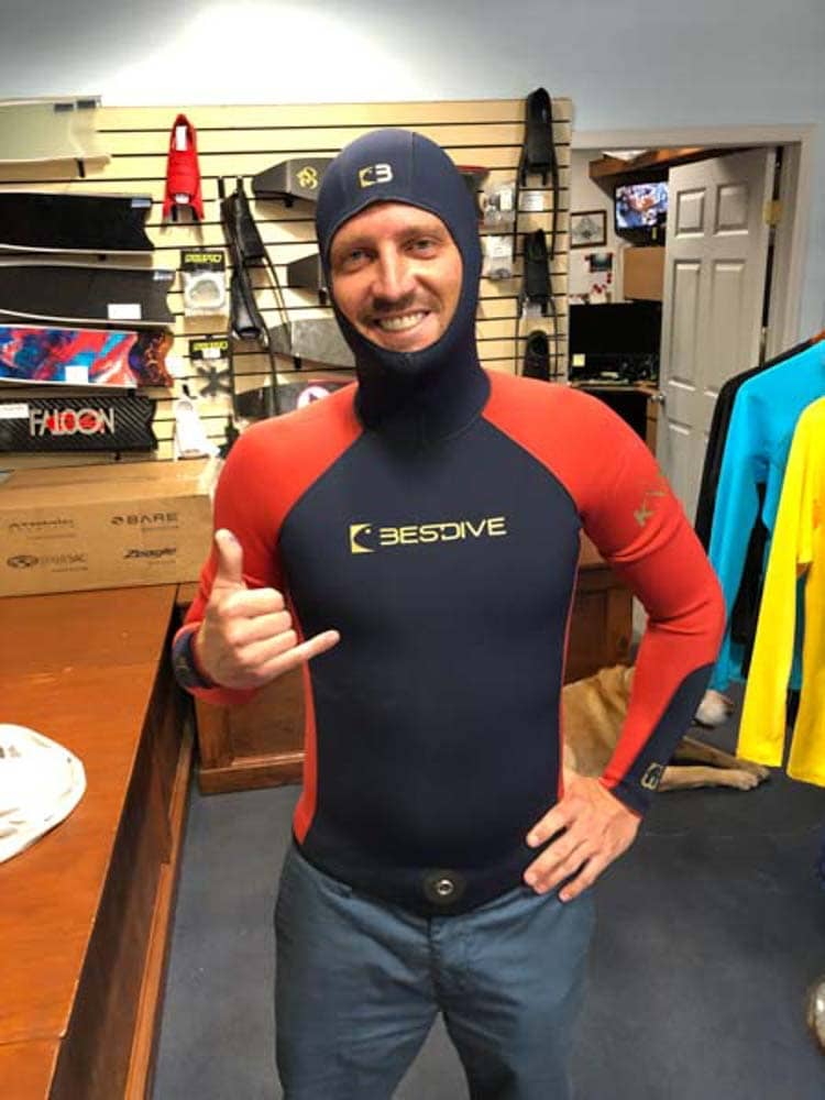 bestdive custom freediving wetsuit top