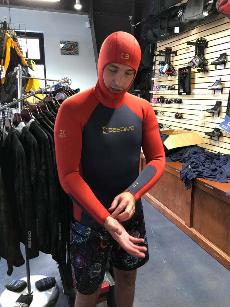custom spearfishing wetsuit