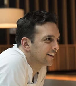 Executive Chef Marc Vidal looks upon Boqueria tapas bar and Spanish restaurant with a smile on his face.