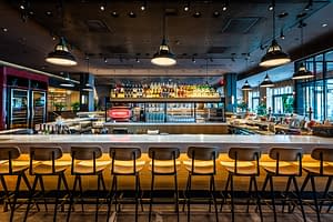 A private event utilizing the full venue provides access to Boqueria Penn Quarter’s fully stocked and expansive bar area.
