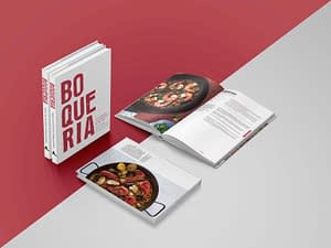Boqueria cookbook with Spanish tapas recipes.
