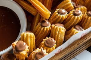 Churros filled with Nutella