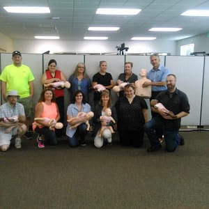 CPR Training for employees at Nautilus in Portland Oregon
