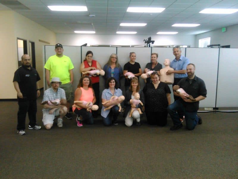CPR Training for employees at Nautilus in Portland Oregon