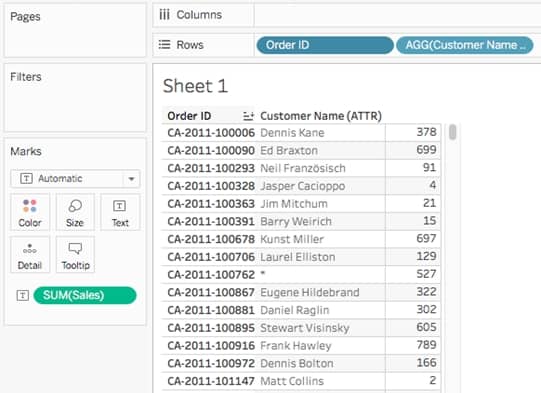 Tableau’s ATTR Function
