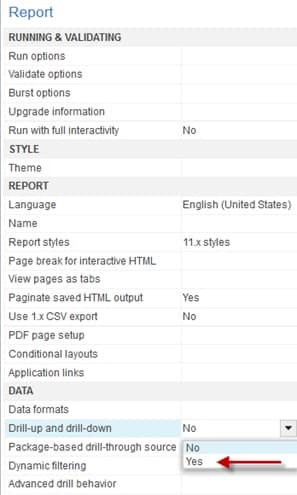 Drill-up and drill-down
