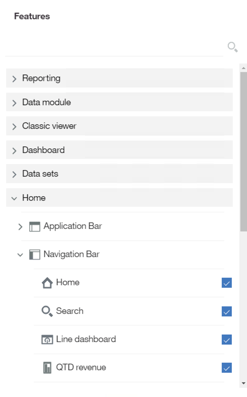 Cognos 10 Portal Tab Features