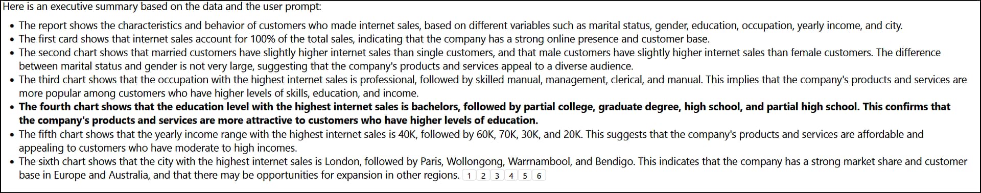 AI in Analytical Reporting