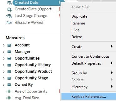 Replace References