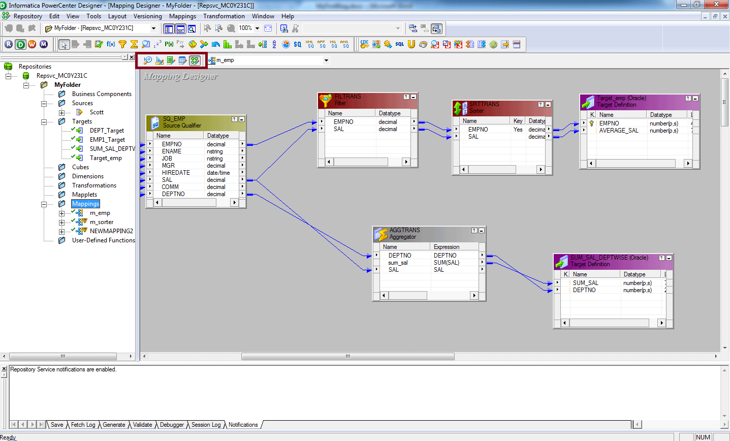 Data modeling in Informatica PowerCenter
