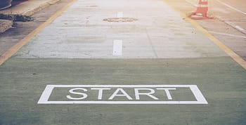 Start with a box around it written on a road