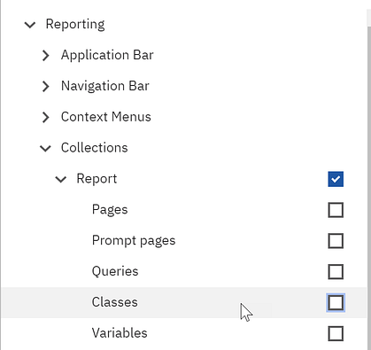 CUSTOMIZING THE REPORTING MENU IN COGNOS ANALYITCS 4