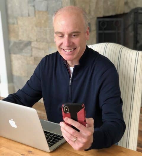 dr. vermette smiling during a virtual consultation