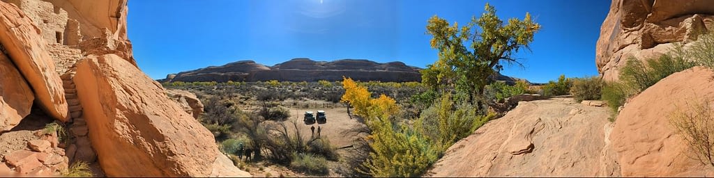 Panorama of the San Juan River floodplain