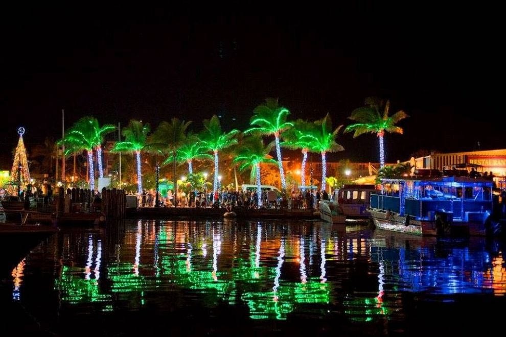 Key West Lighted Boat Parade – Schooner Sailing