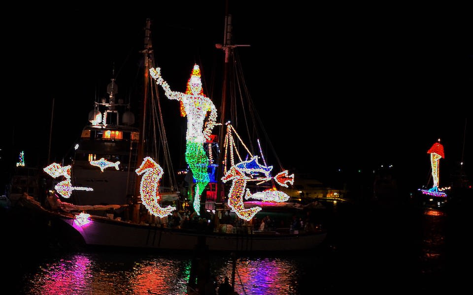 Key West Lighted Boat Parade – Catamaran Sailing