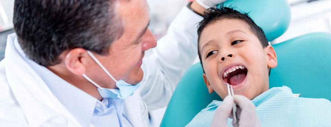 child at an orthodontic appointment
