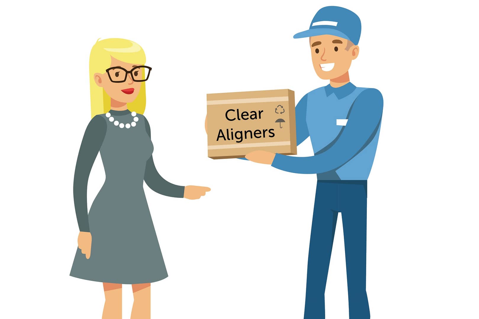 clear aligners delivered