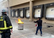 Fire extinguisher training from Code 3 Safety & Training