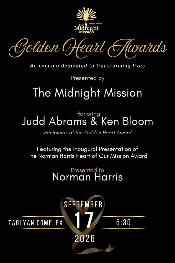 The Golden Heart Awards event banner
