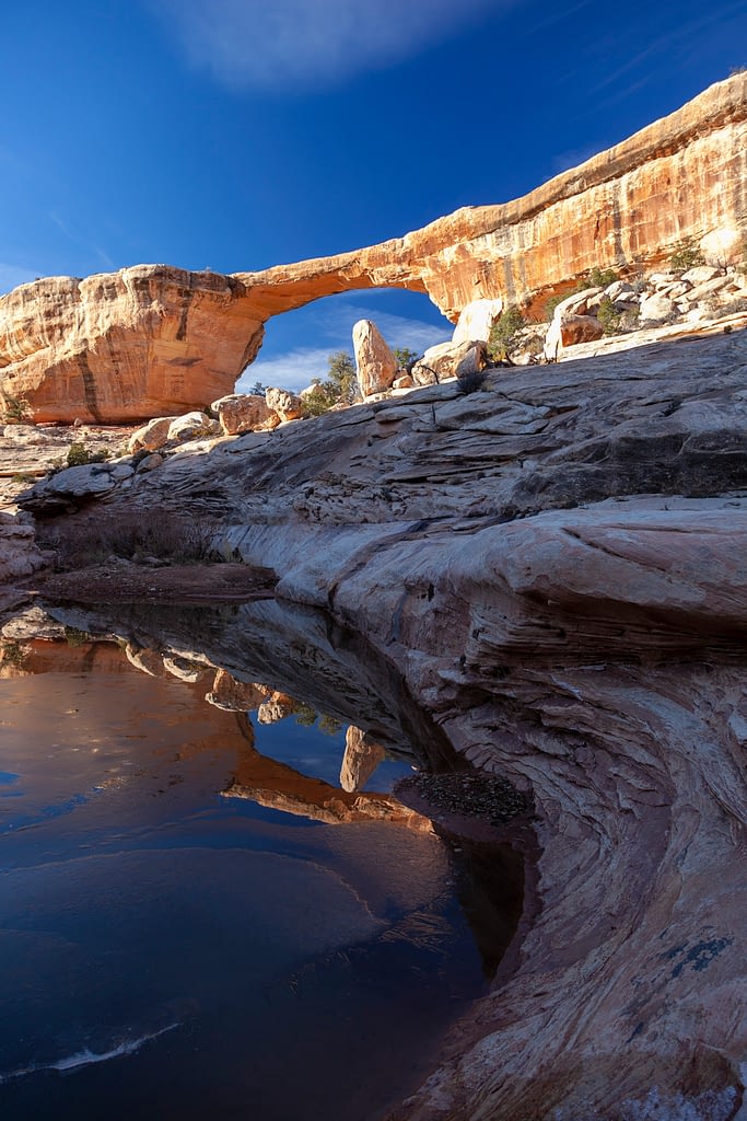 Natural Bridges Owachomo  Reflection Jan Noirot  